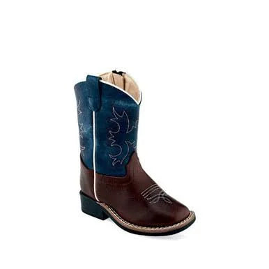 OLD WEST RES BROWN WITH STITCHING BLUE TUBE BSC1914