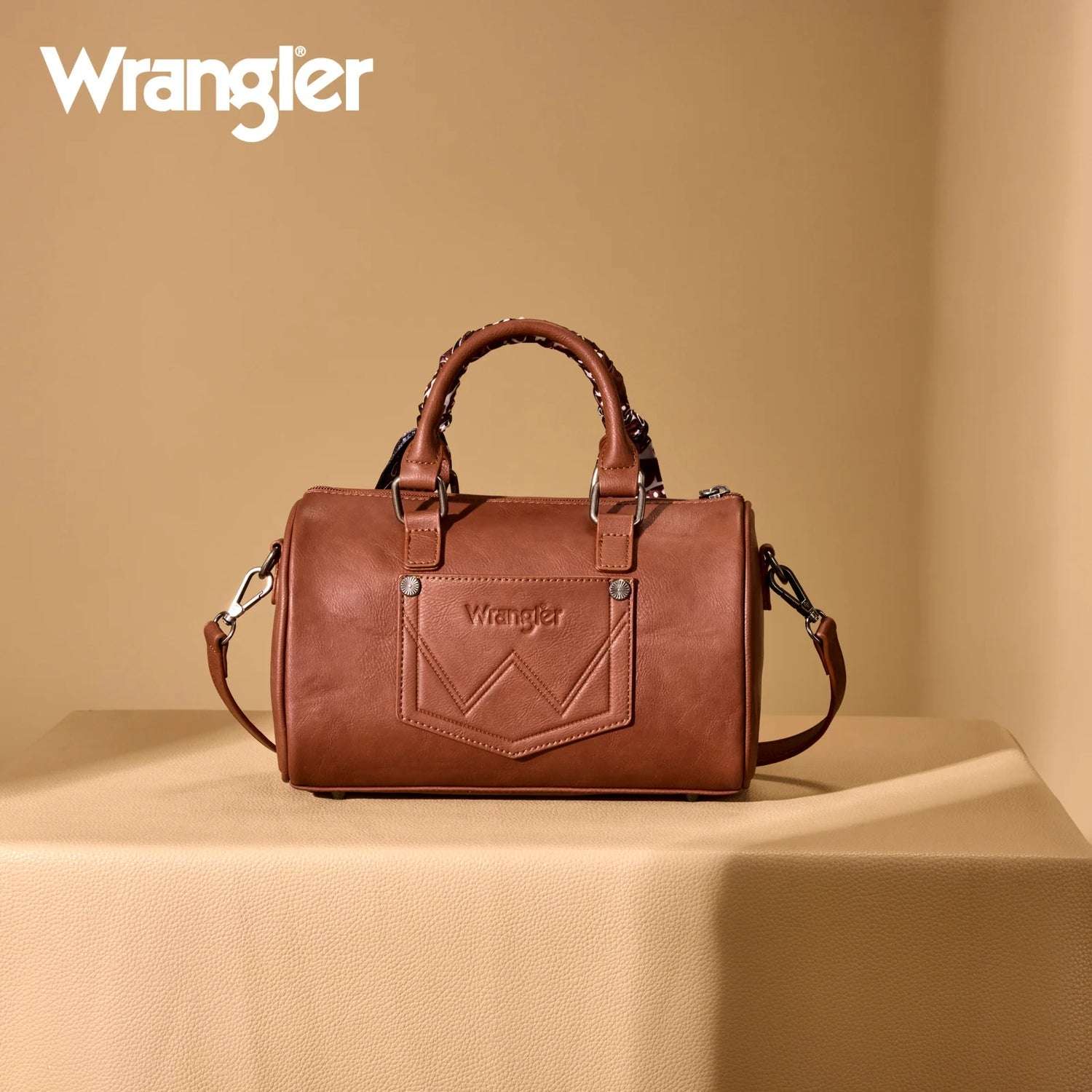 WRANGLER CROSS BODY BROWN 9012BR Laherradurawwnc.com