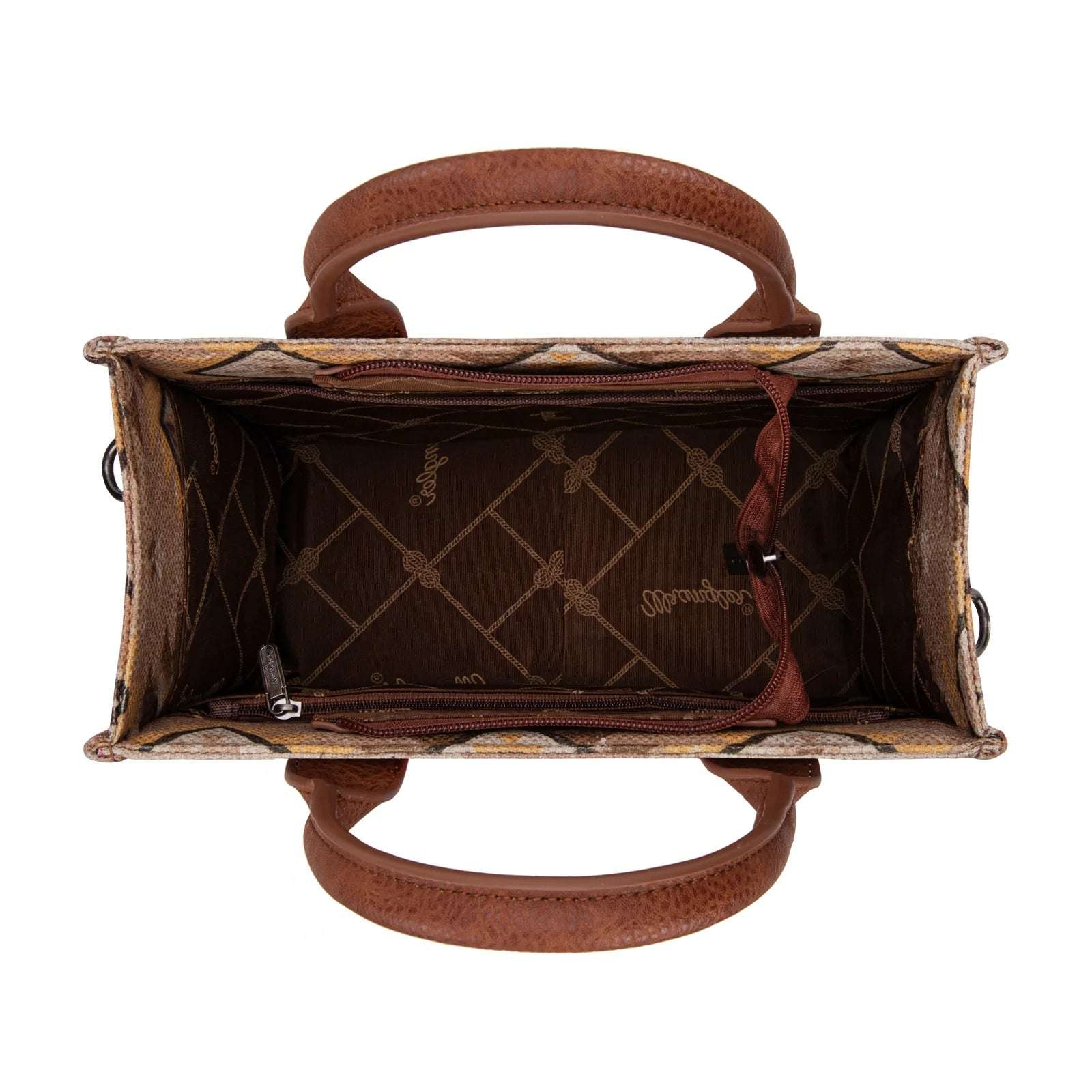 WRANGLER AZTEC PATTERN DUAL SIDED PRINT TOTE BAG 8120STN Laherradurawwnc.com