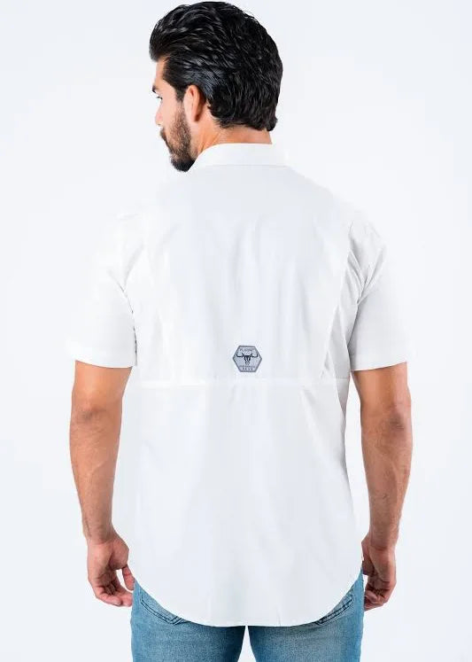 PLATINI MEN SHIRT SHORT SLEEVE WHITE-PGS8785