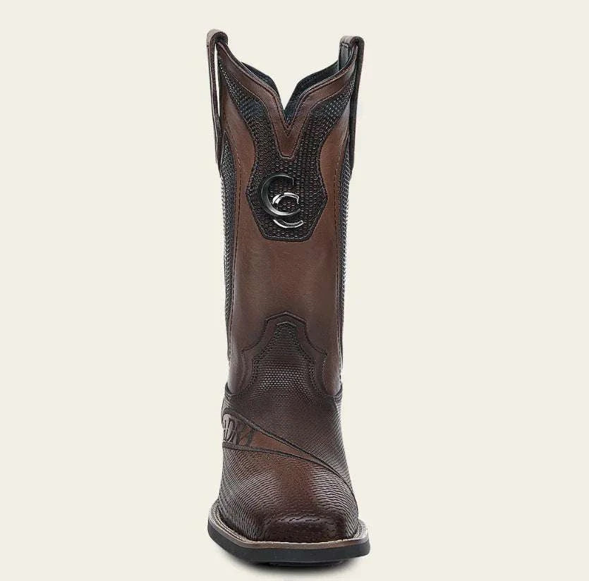 BOOTS CUADRA RES CRUST MIEL EMBROIDERY & LASER SQUARE TOE CU986 Laherradurawwnc.com