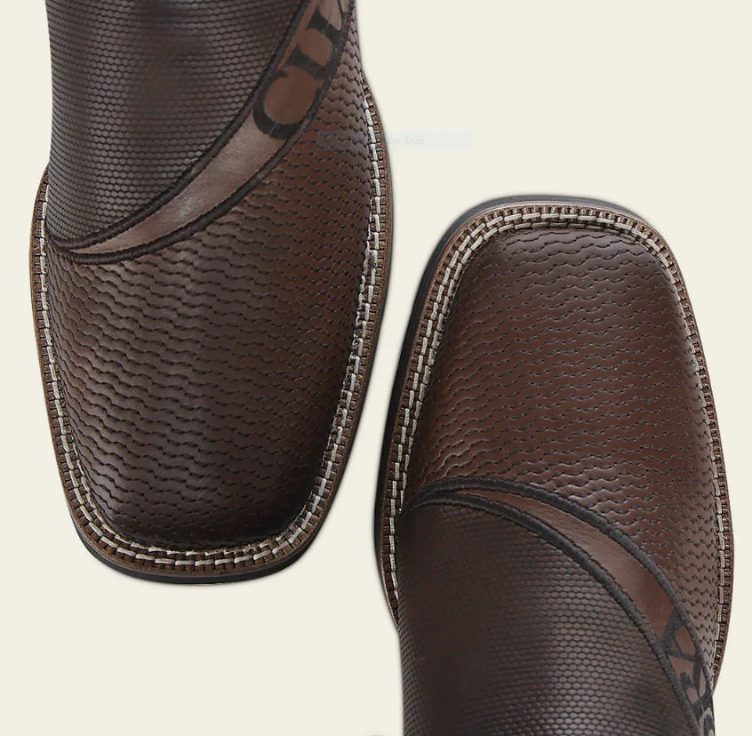 BOOTS CUADRA RES CRUST MIEL EMBROIDERY & LASER SQUARE TOE CU986