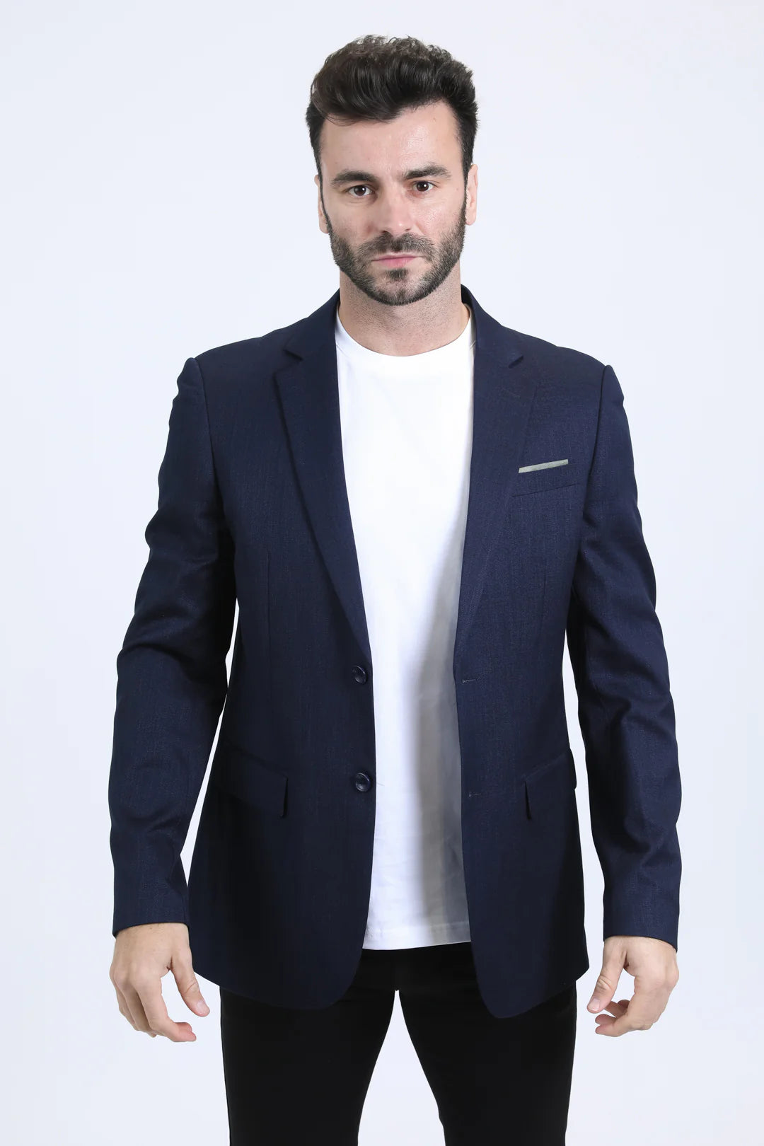 PLATINI MENS MODERN FIT NAVY BLAZER -BLZ10916