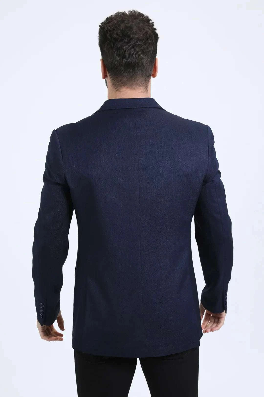 PLATINI MENS MODERN FIT NAVY BLAZER -BLZ10916 Laherradurawwnc.com
