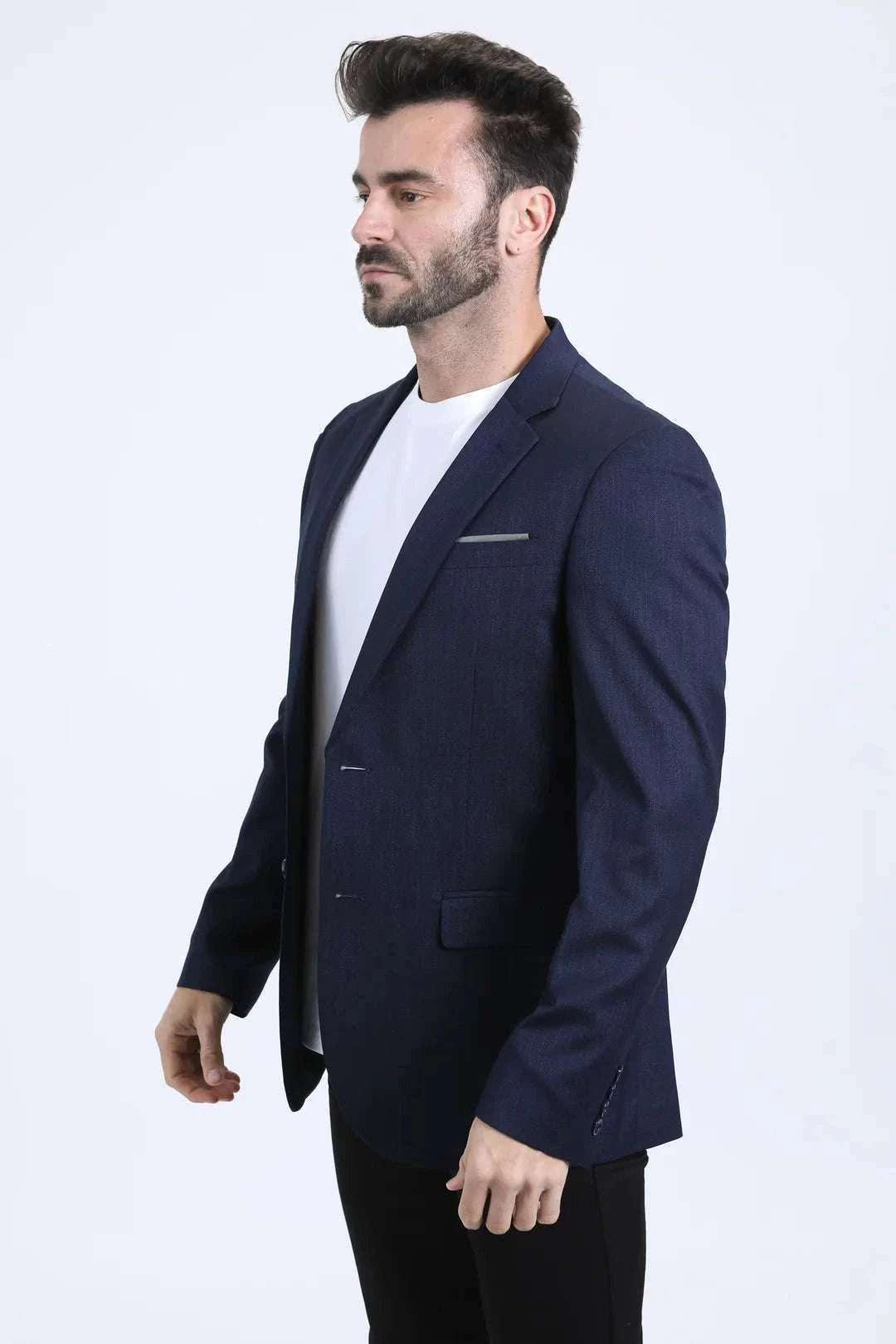 PLATINI MENS MODERN FIT NAVY BLAZER -BLZ10916 Laherradurawwnc.com