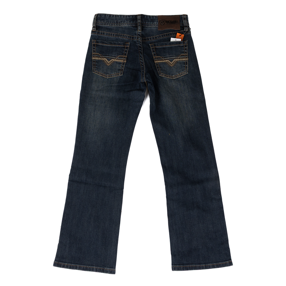 ROCK&ROLL JEANS KIDS DARK VINTAGE LADDER STITCH EMB BB0BD09798