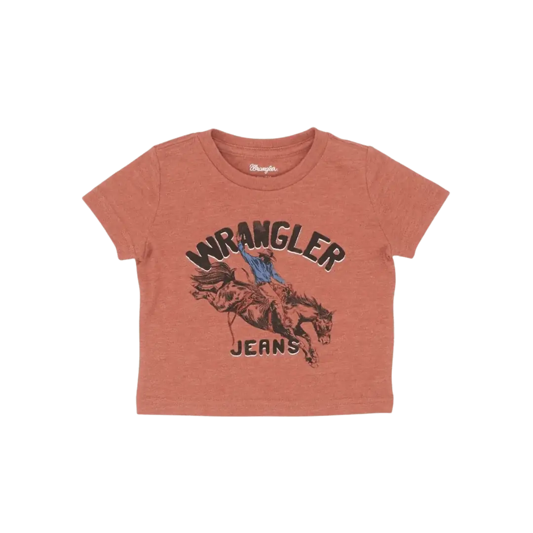 WRANGLER T-SHIRT SLEEVE CHILD ORANGE 112346200 Laherradurawwnc.com