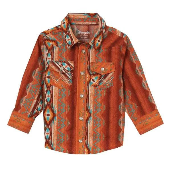 WRANGLER SHIRT CHILD ORANGE 112344547 Laherradurawwnc.com