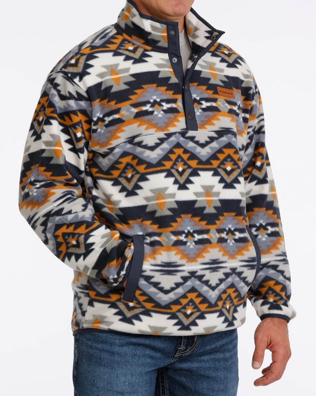 CINCH MENS JACKET POLAR FLEECE AZTEC-MULTI MWK1514030