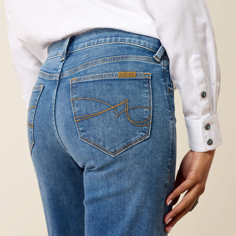 ARIAT WOMEN REVEL ULTRASTRETCH SKY VALLEY PERFECT RISE TROUSER JEANS- 10079053
