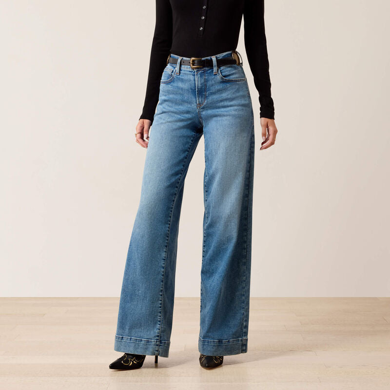 ARIAT WOMEN REVEL PALMDALE HIGH RISE WIDE LEG JEANS 10078930