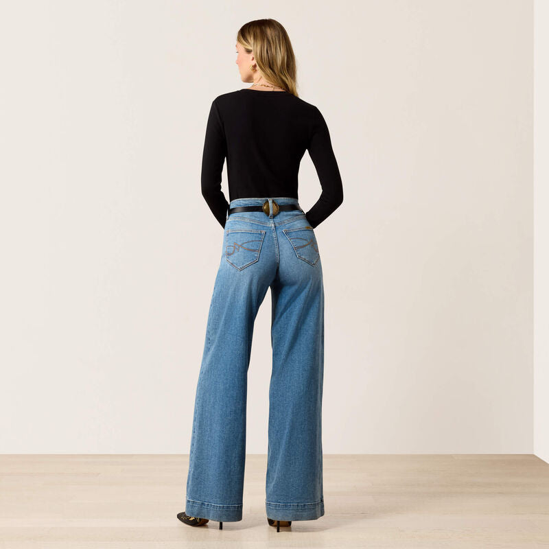 ARIAT WOMEN REVEL PALMDALE HIGH RISE WIDE LEG JEANS 10078930