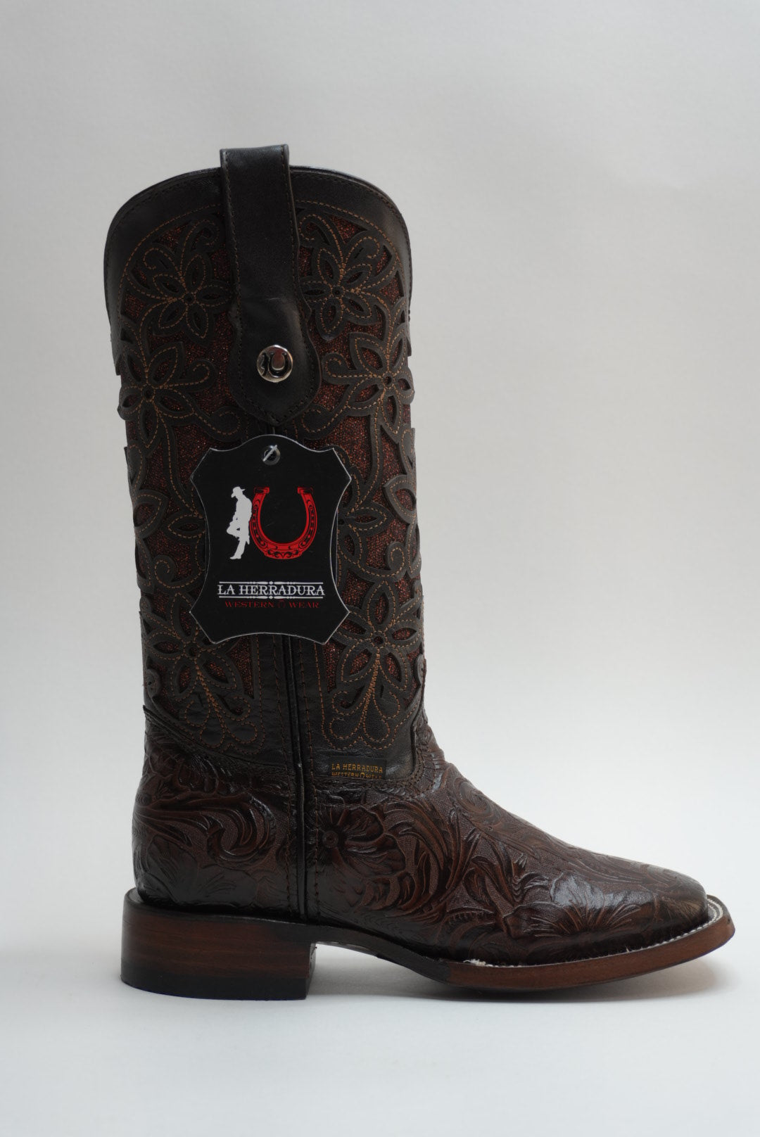 LA HERRADURA WOMEN ALMA CAFE CINCELADO SQUARE TOE