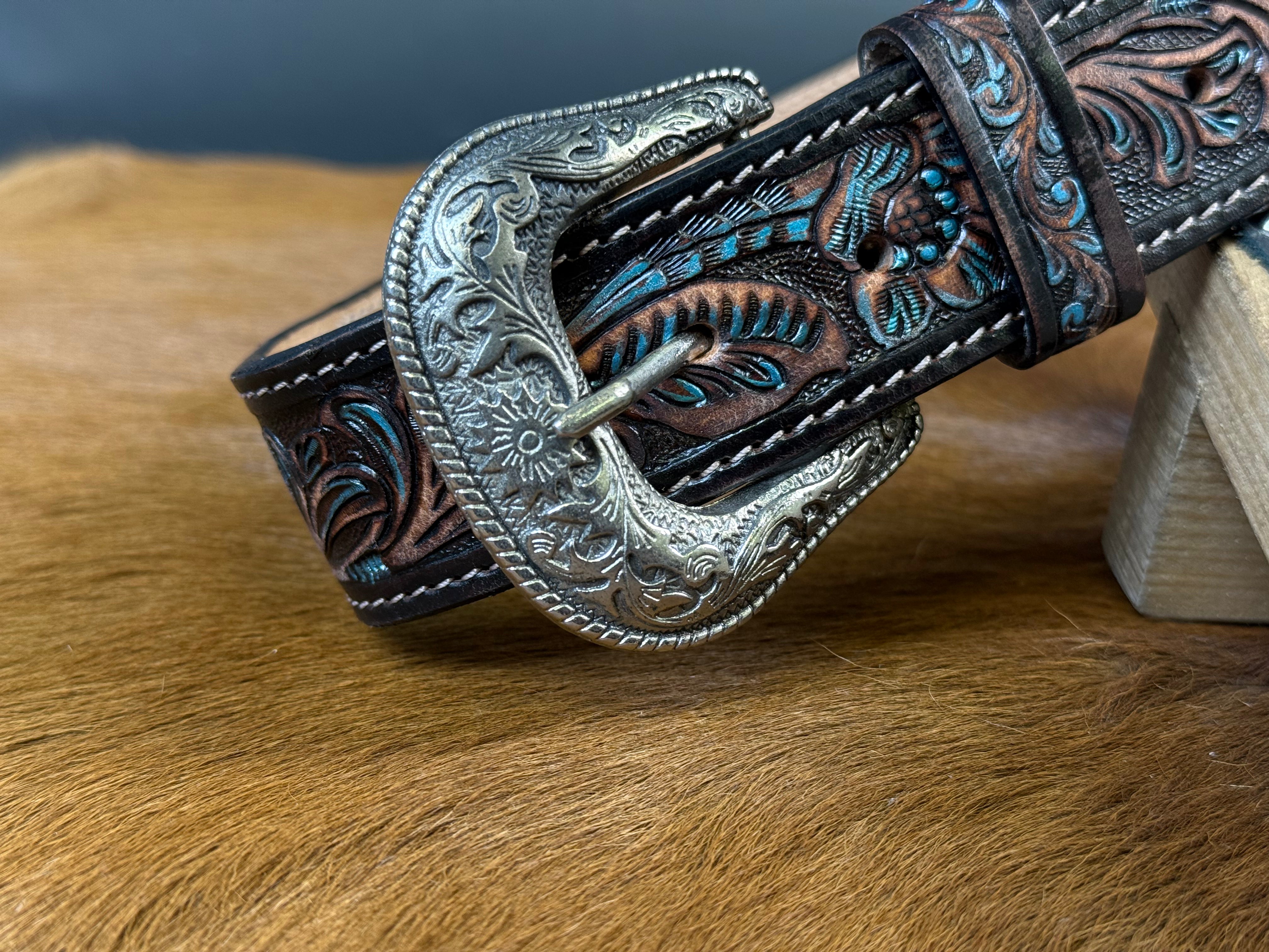 AZTEC MULTI COLOR DARK BROWN BELT