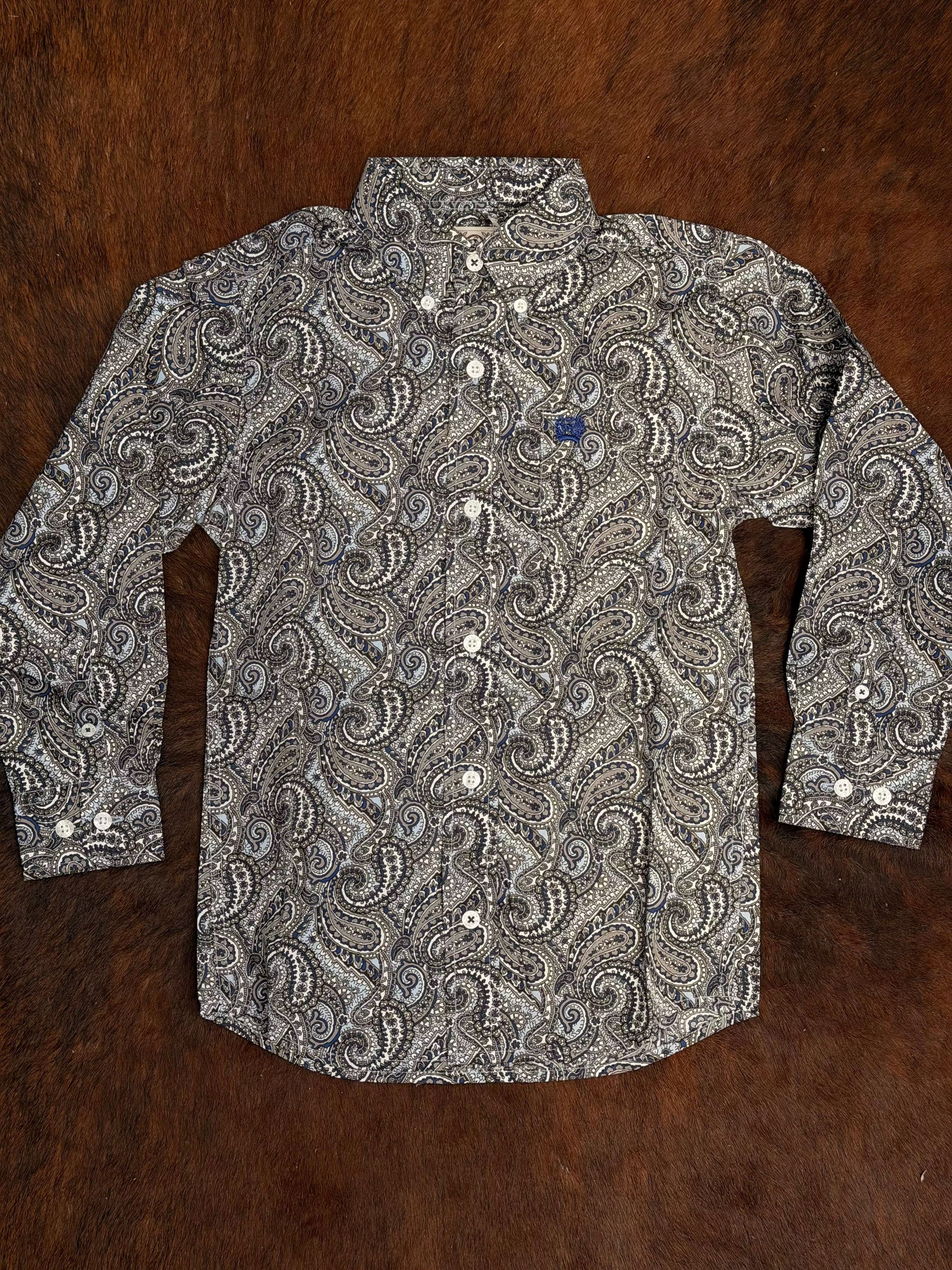 CINCH BOYS LS SHIRT -MTW7060397 Laherradurawwnc.com