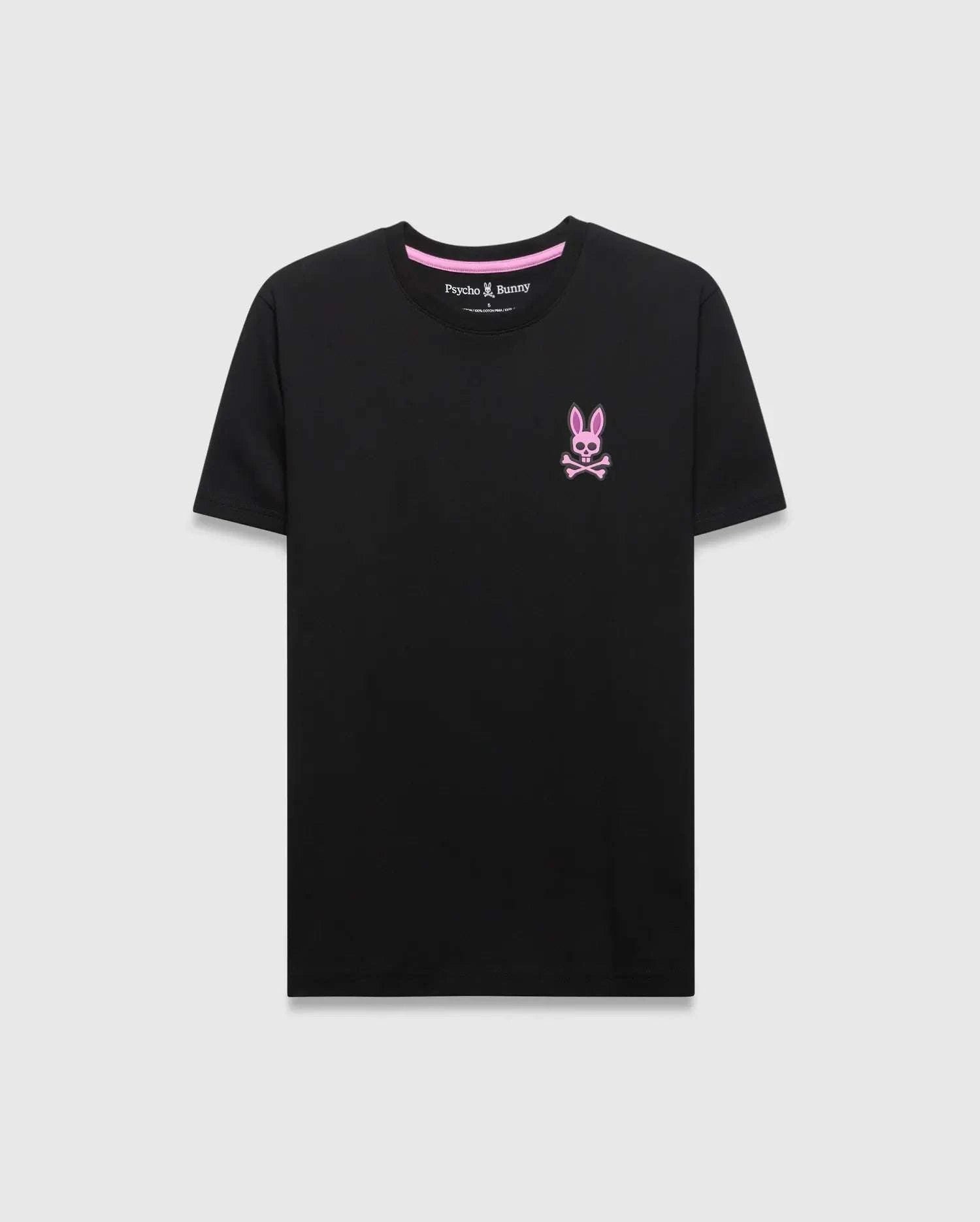 PSYCHO BUNNY FRANK GRAPHIC TEE BLACK & PURPLE - MT0200293 Laherradurawwnc.com