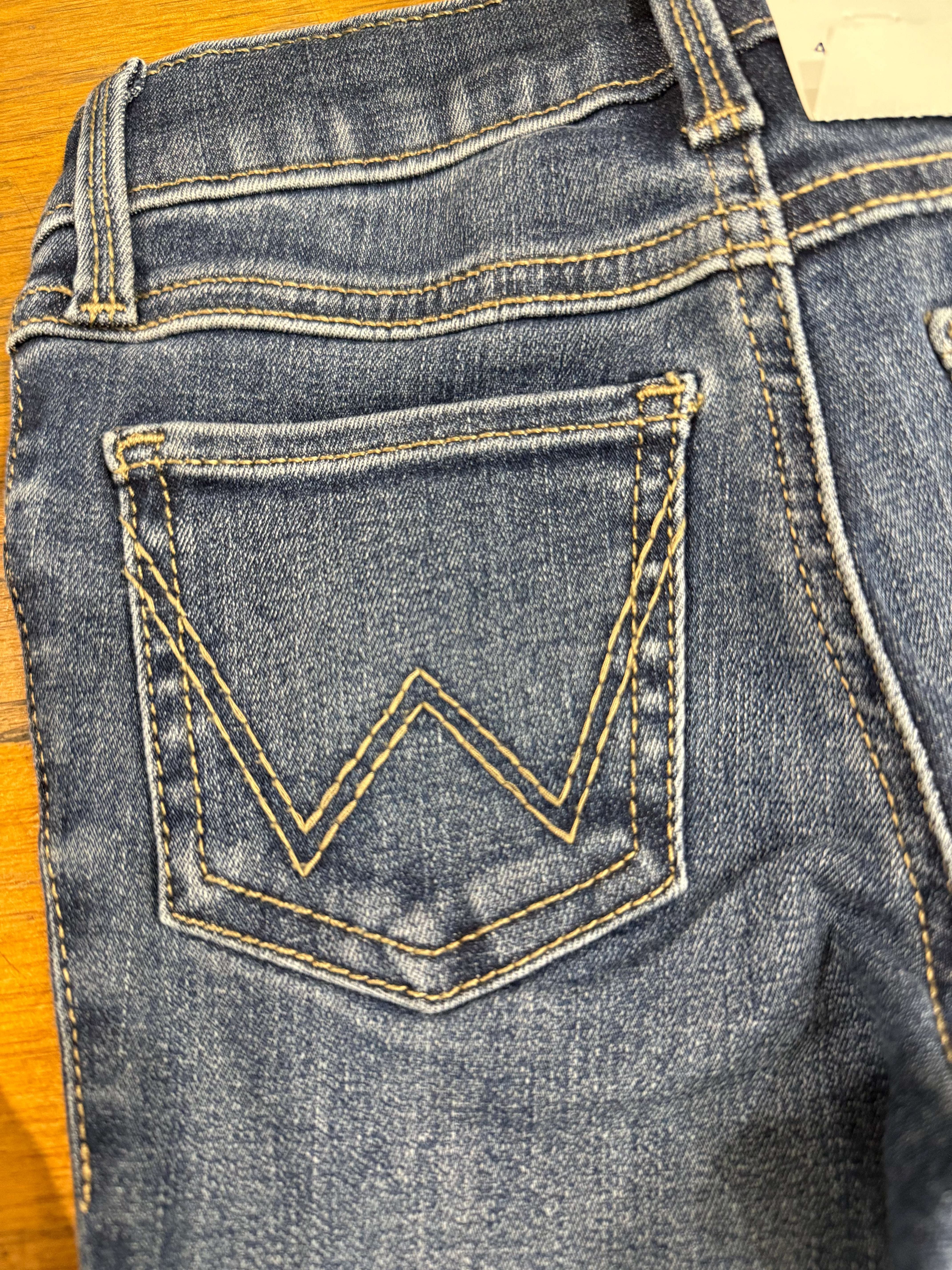 WRANGLER GIRL PANTS FLARE BLUE 112371943 Laherradurawwnc.com