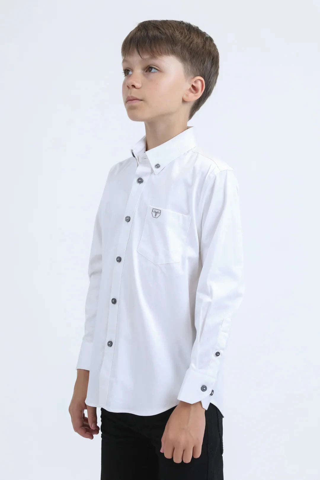 PLATINI CHILD SHIRT LONG SLEEVE WHITE CTK9259 Laherradurawwnc.com