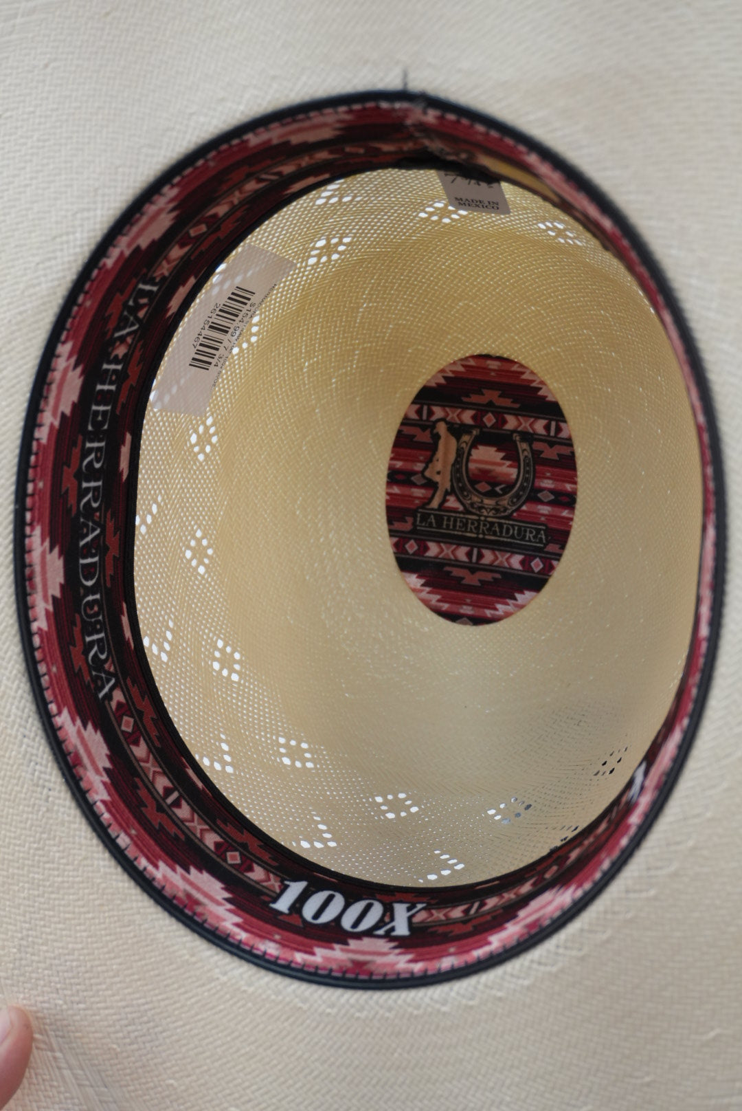 HERRADURA STRAW HAT 100x SVO57 NAPOLES OPEN CROWN