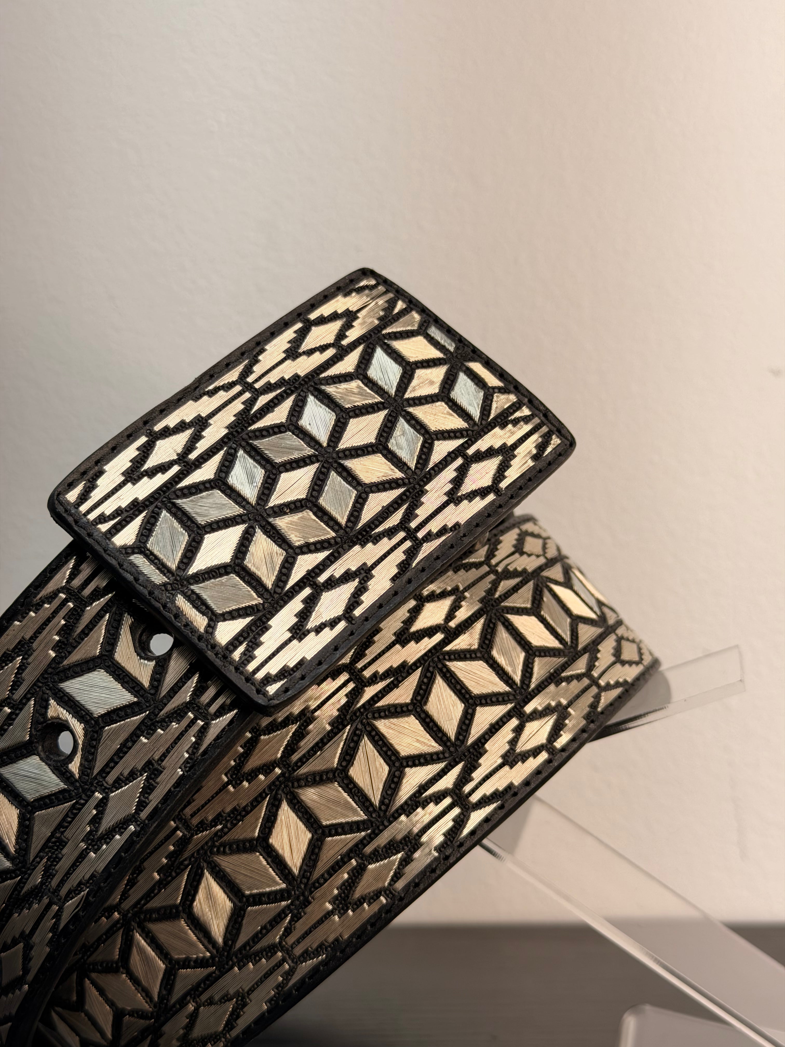 CINTURON HILO DE PLATA DIAMANTÉ #40