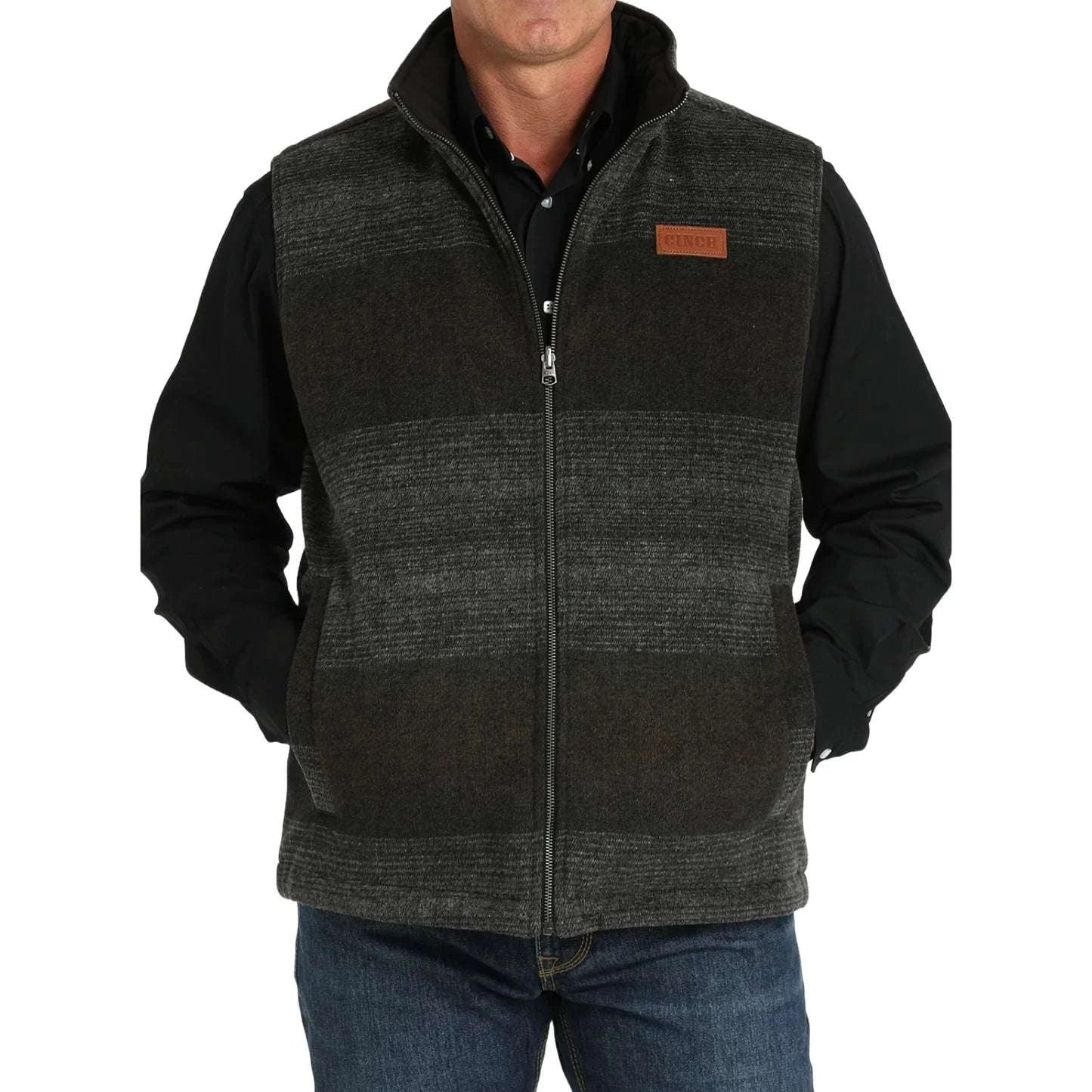 MENS CINCH REVERSIBLE QUILTED VEST- MWV1911001 Laherradurawwnc.com