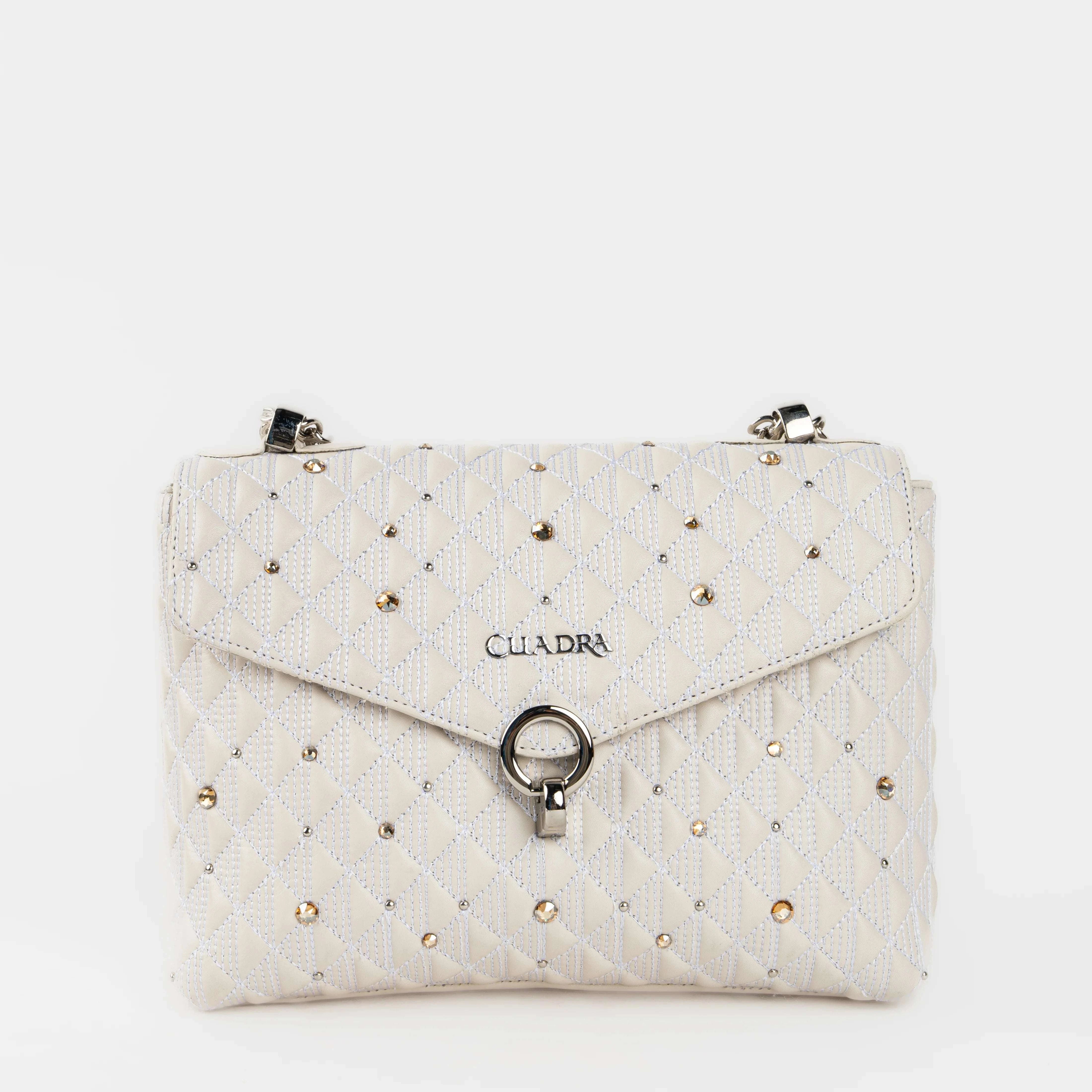 CUADRA HAND BAG RES TERNERA MIKONOS WHITE DU732 Laherradurawwnc.com