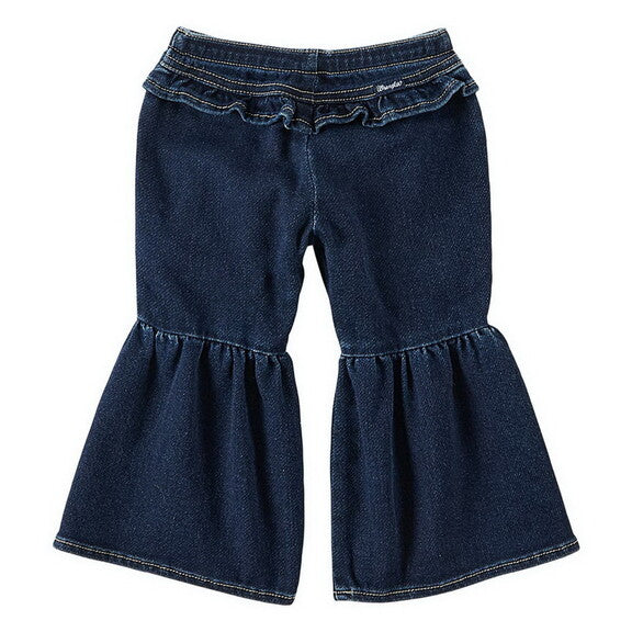 Pair of blue denim bell-bottom pants