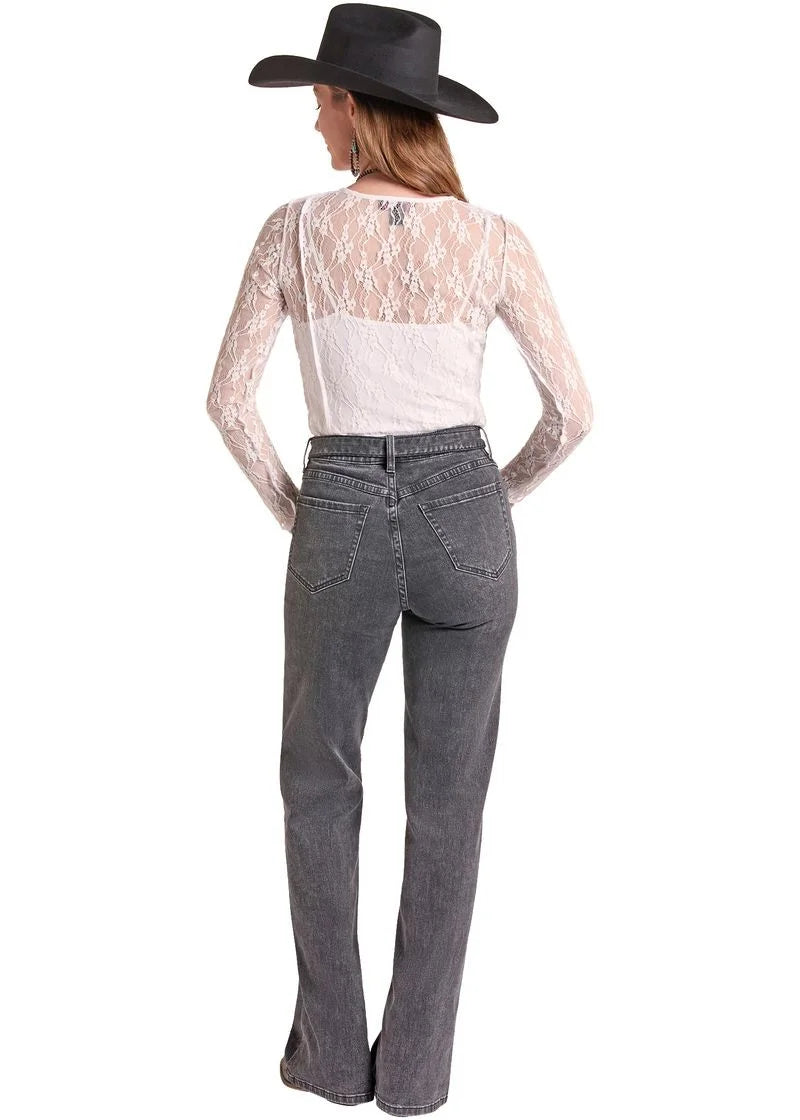 ROCK&ROLL WOMEN NATURAL MESH LS TOP BW22T09376