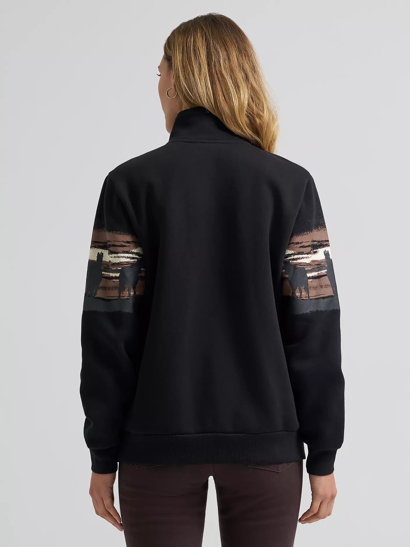 WRANGLER WOMEN BLACK - SWEATSHIRT 112382737