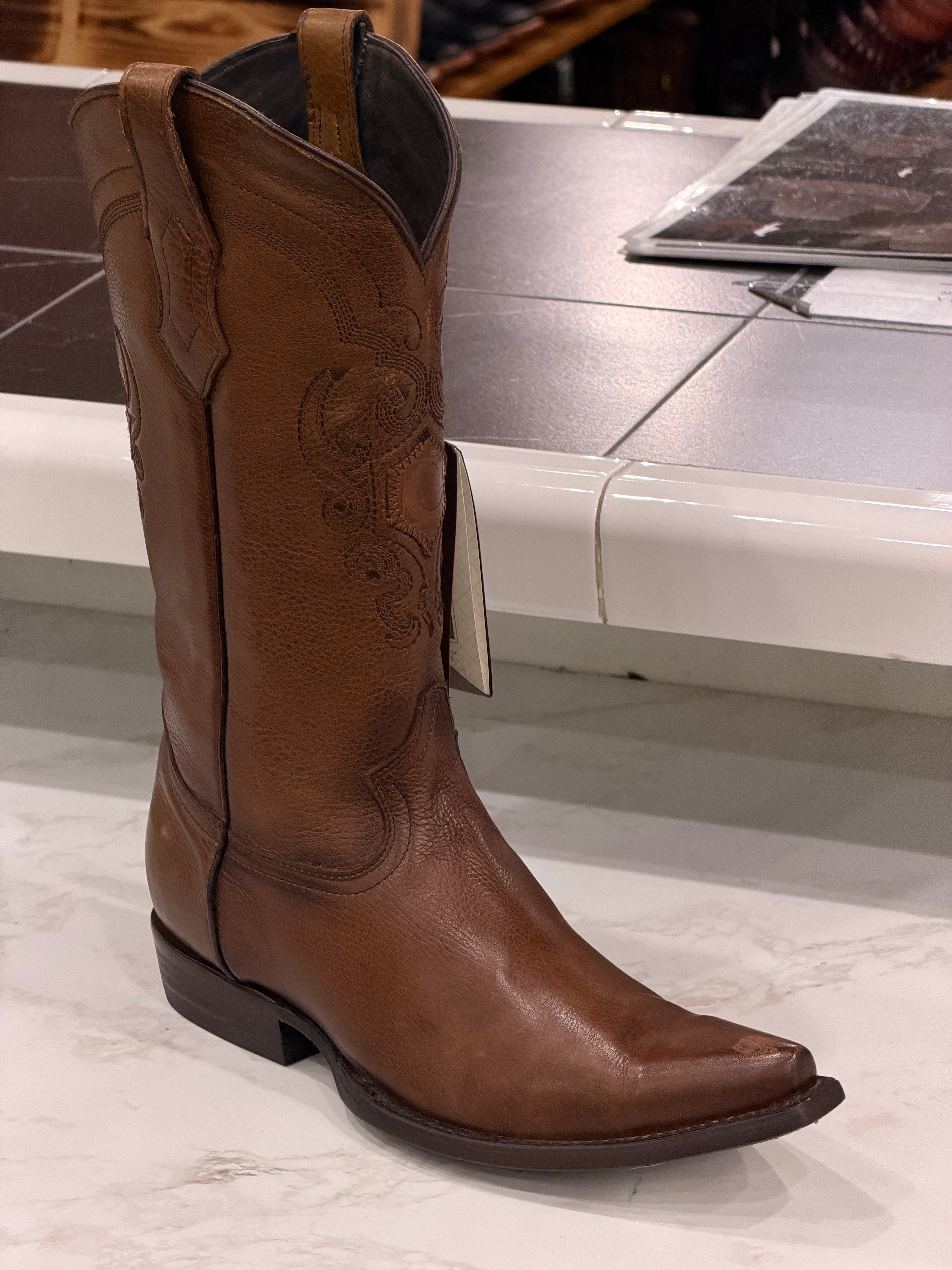 CUADRA BOOTS MEN CRUST RES CASTAÑO SNIP TOE