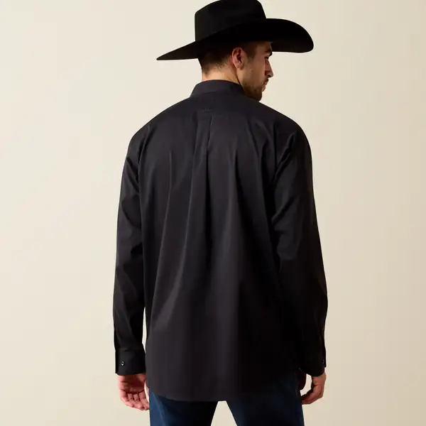 ARIAT MENS SHIRT BLACK CLASSIC FIT 10071100 Laherradurawwnc.com