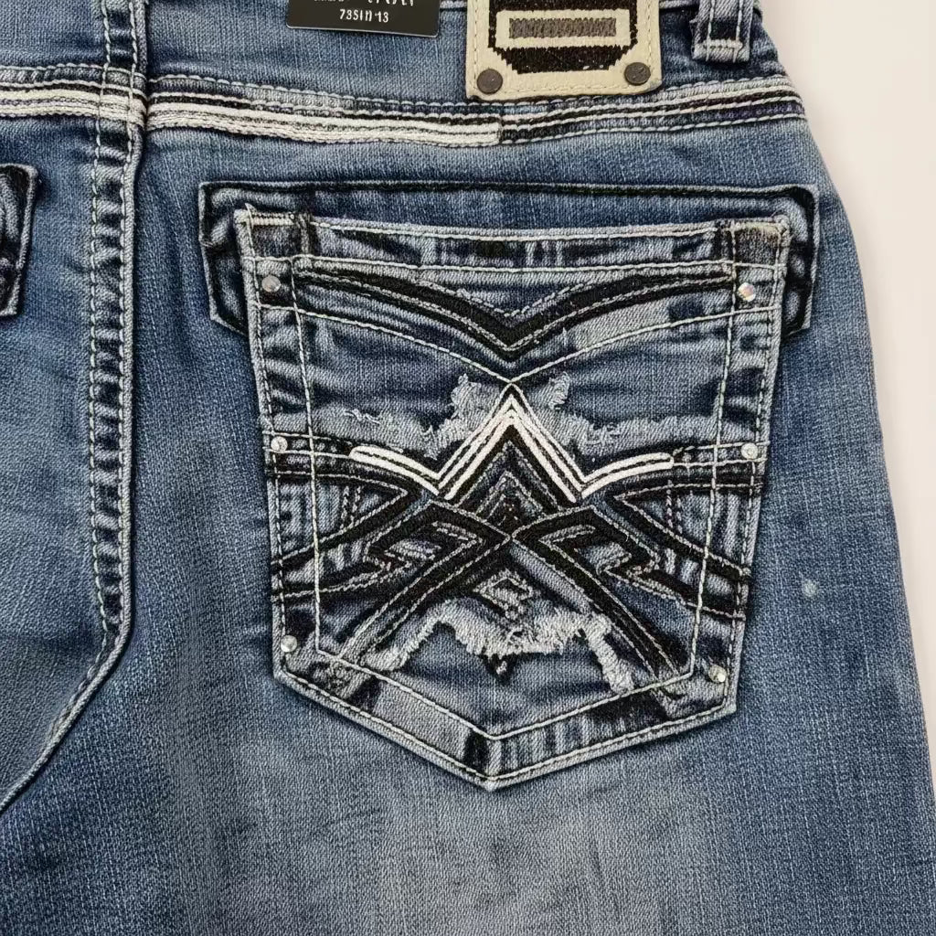 DE NIKO MENS JEANS SLIM BLUE DN- 25925 Laherradurawwnc.com