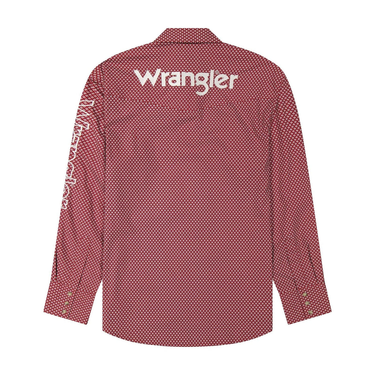 WRANGLER SHIRT CLASSIC FIT WHITE /RED WINE 112385927