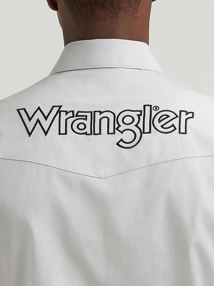 CAMISA WRANGLER CORTE CLÁSICO GRIS MANGA LARGA 112385928