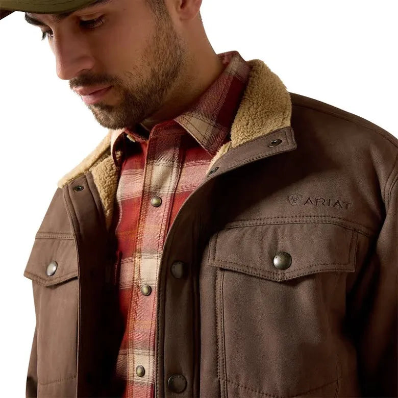 ARIAT JACKET VERNON SHERPA 2.0 WREN FAUX LEATHER 10079402