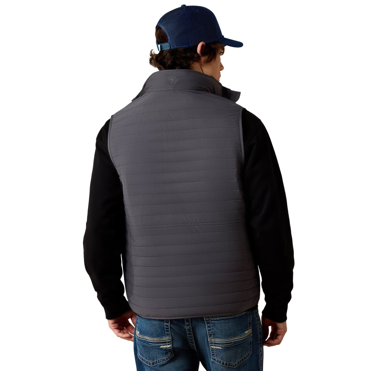 ARIAT MEN’S WYLIE IRON GATE FULL ZIP VEST 10079334