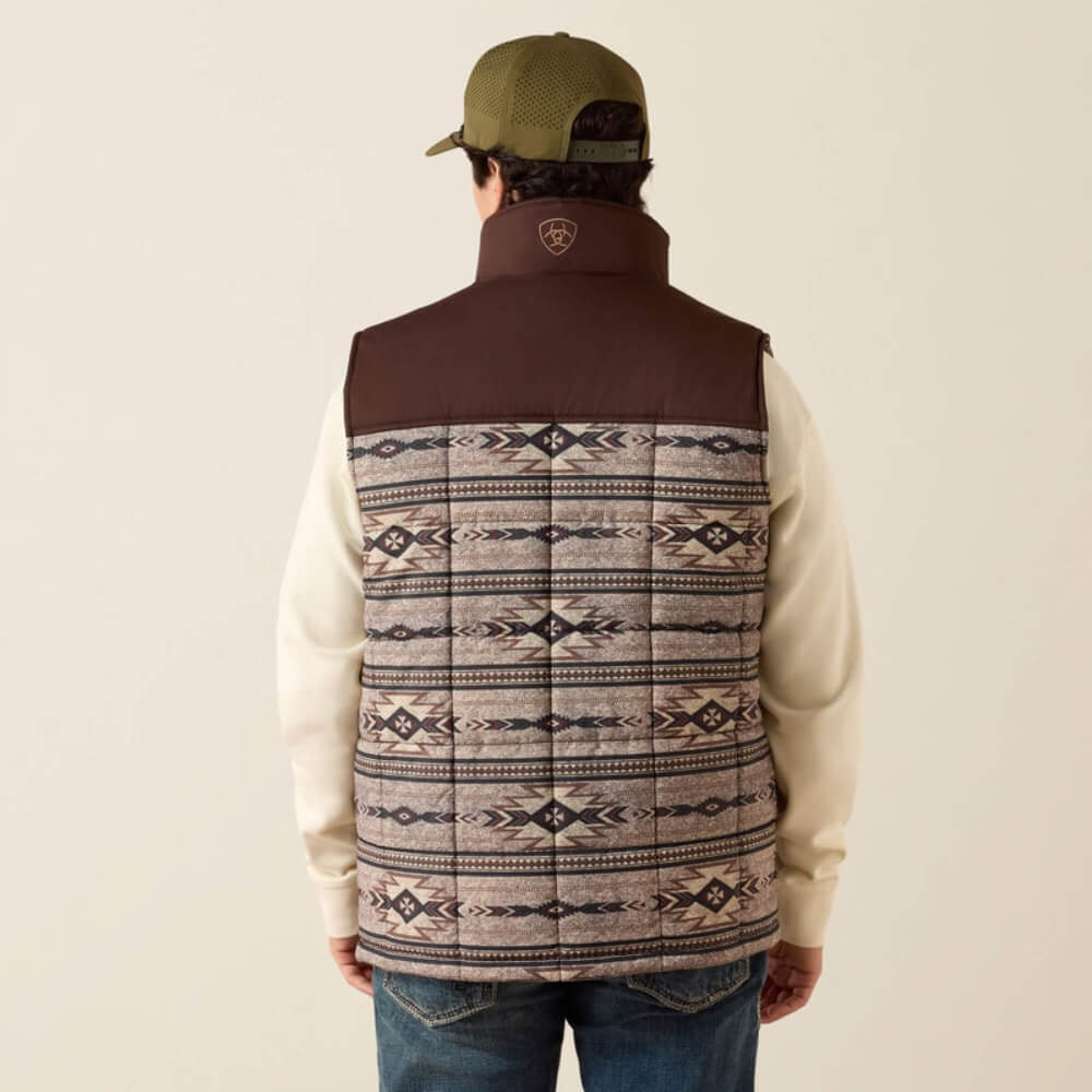 ARIAT MEN’S CRIUS INSULATE VEST TONAL SOUTHWEST/SILVER MINK HE 10079386