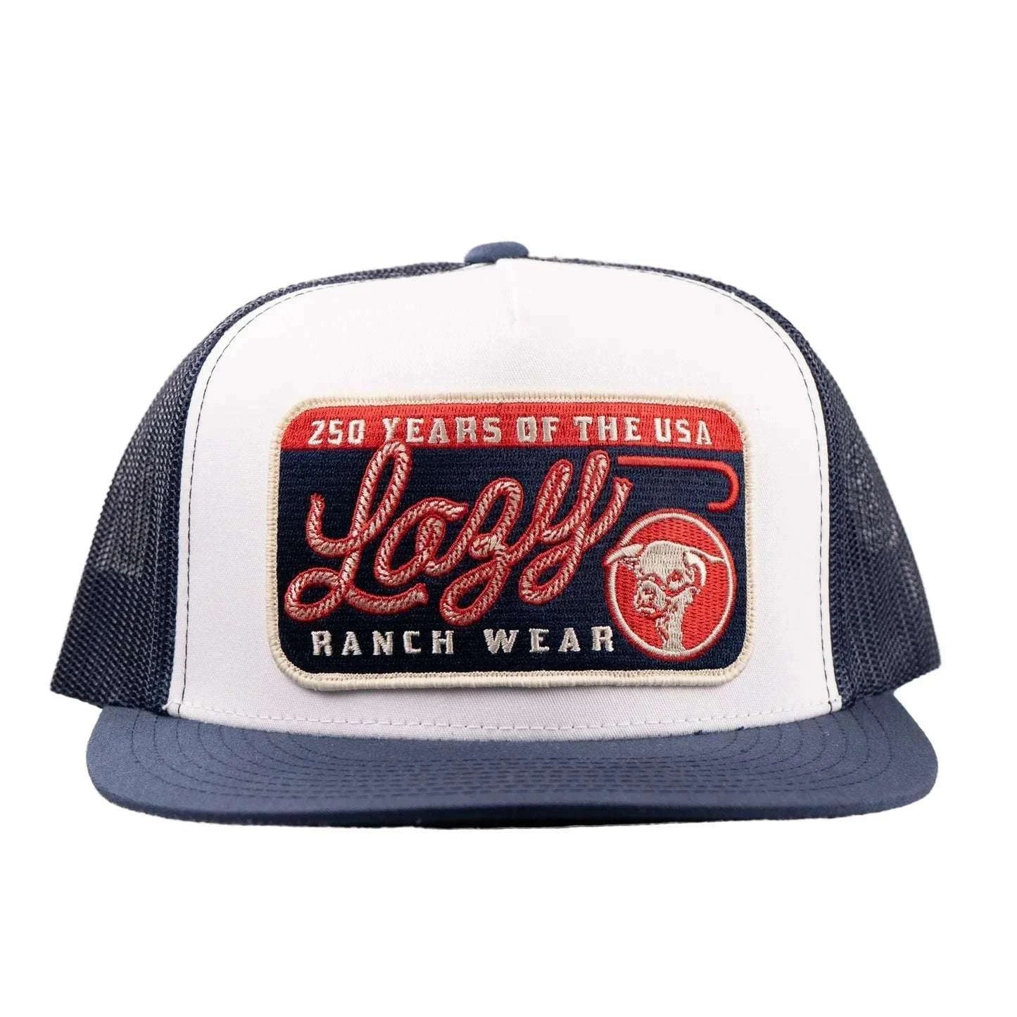 LAZY J CAPS WHITE-NAVY-WHTNVY4 Laherradurawwnc.com