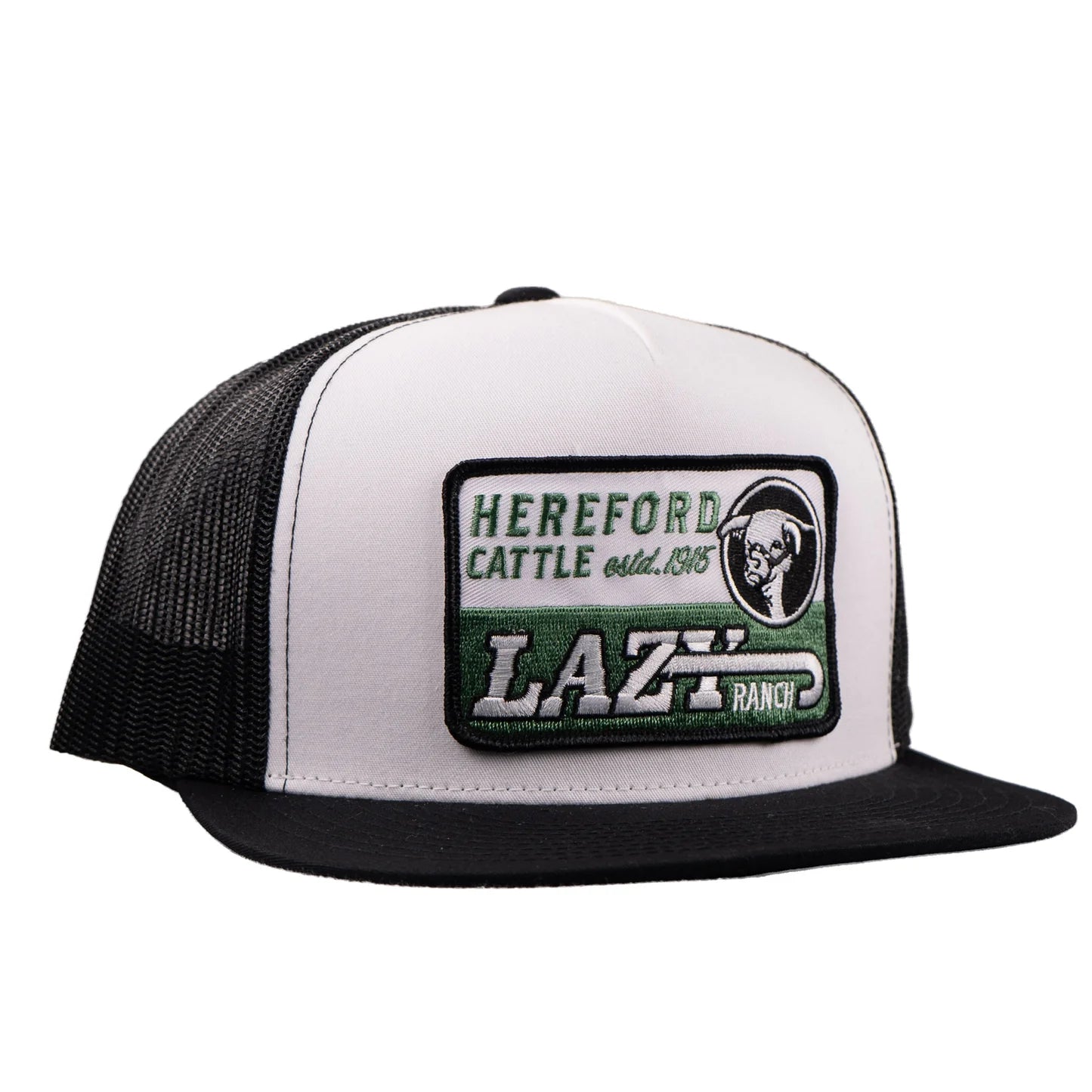 LAZY J CAPS WHITE-BLACK ALTBLKWHT4