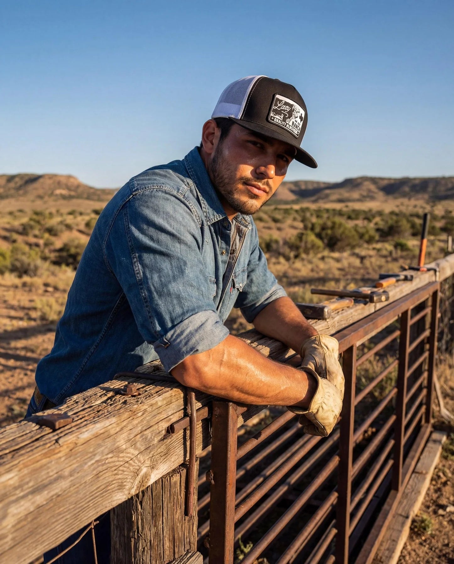 LAZY J CAPS BLACK-BLKWHT4