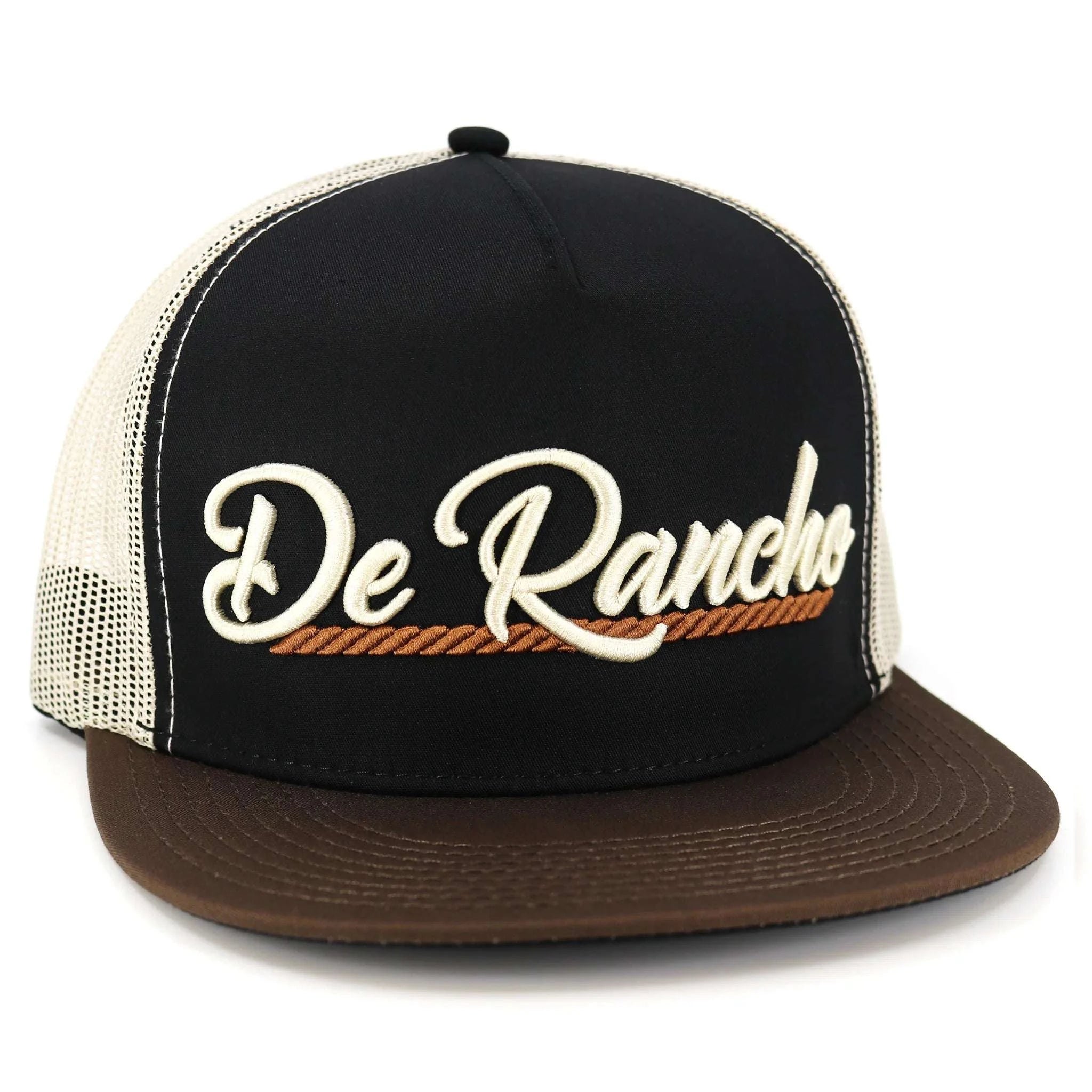EL VIEJON BLACK BROWN CREAM FLAT Laherradurawwnc.com