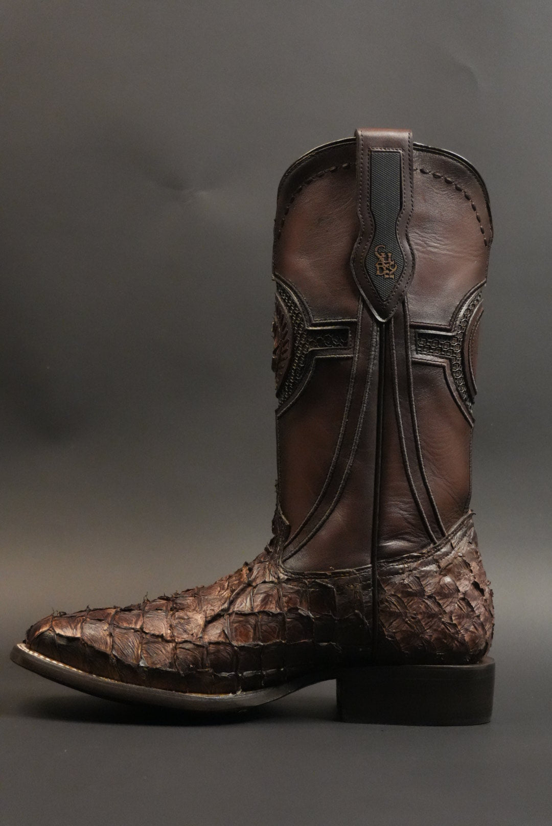 CUADRA MENS BOTA DE PIRARUCU CAFE SQ.TOE CU980