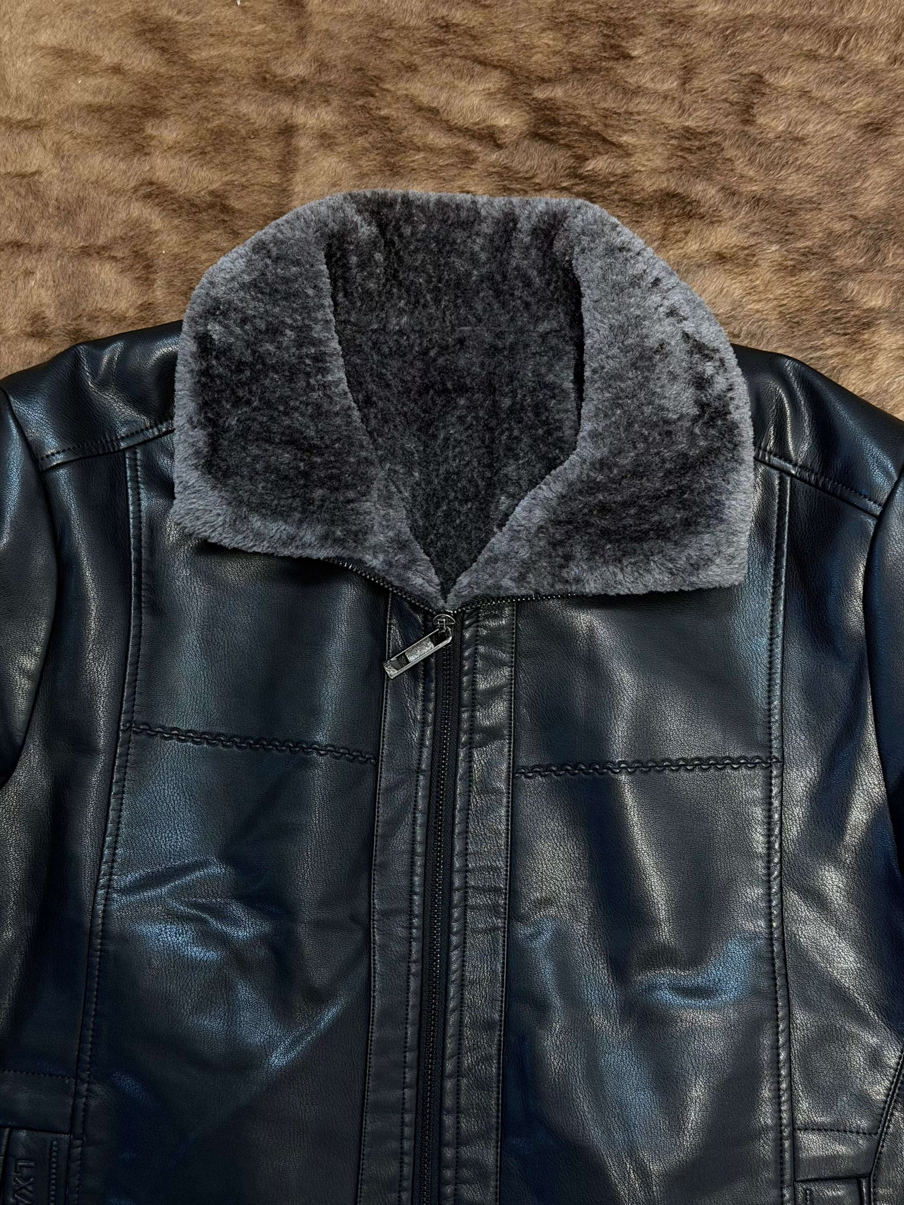 DE-NIKO LEATHER JACKET BLACK MP-706 Laherradurawwnc.com