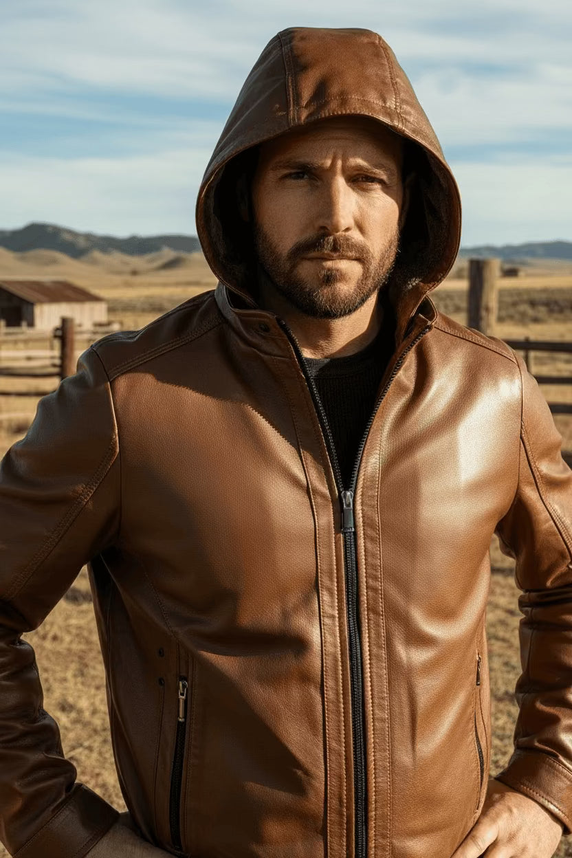 (DE-NIKO COGNAC LEATHER JACKET MP-2201 Laherradurawwnc.com