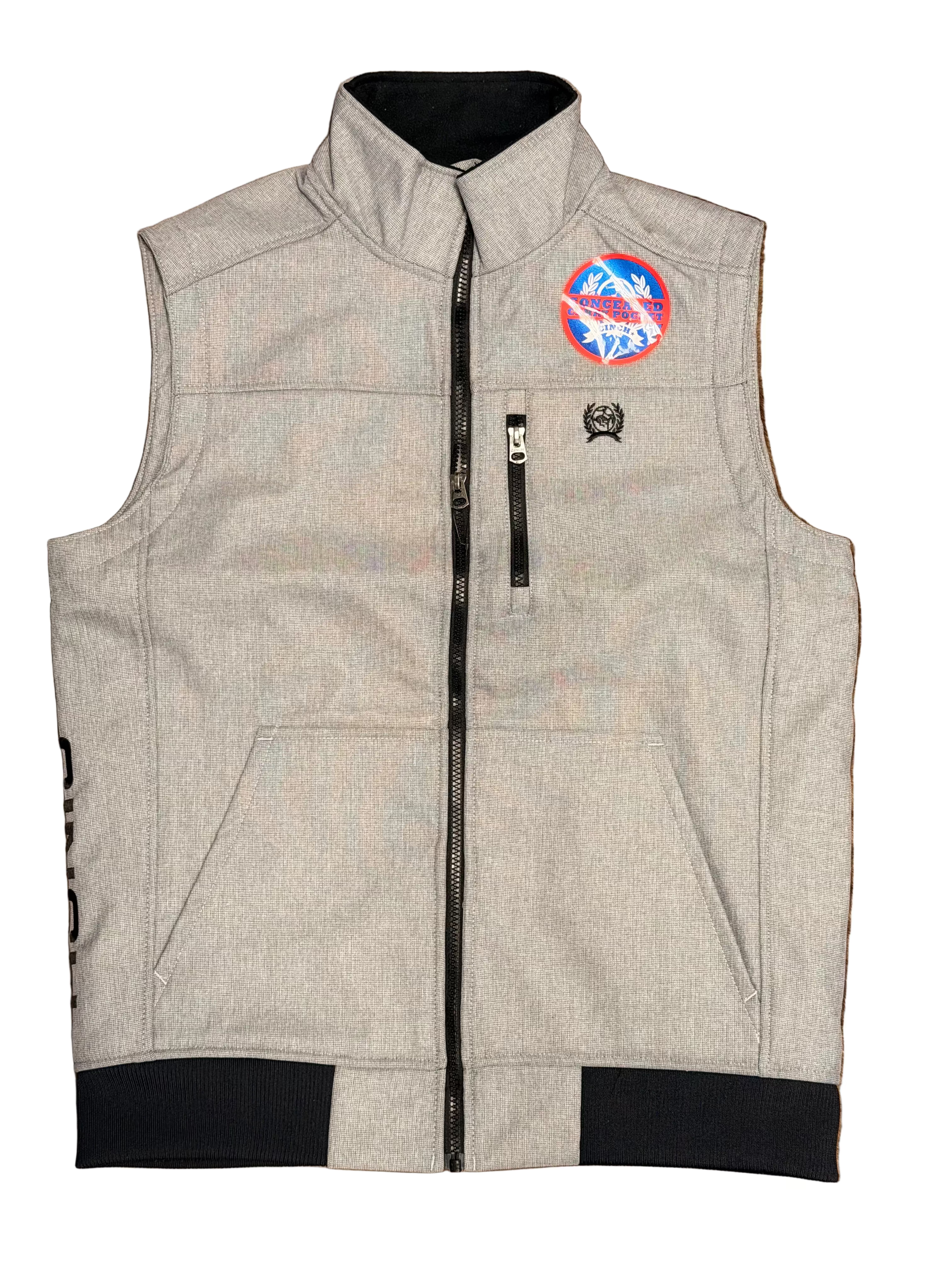MENS CINCH BONDED VEST GRAY MWV1546002