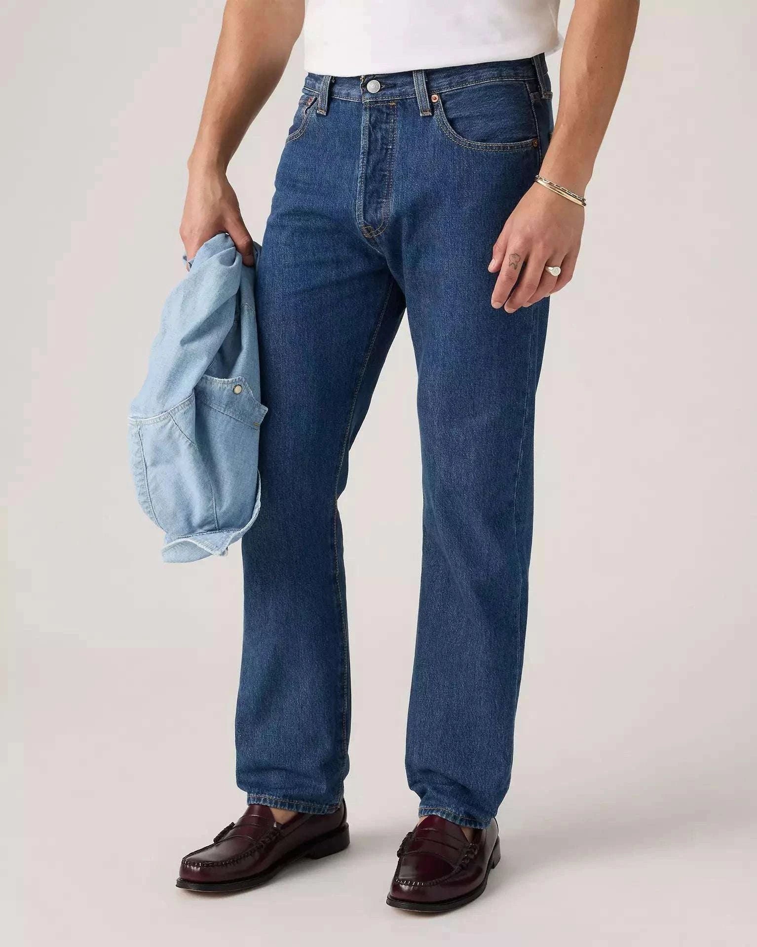 Levi’s men’s 501 Original Stretch Straight Leg Jean- Denim 005013080 Laherradurawwnc.com
