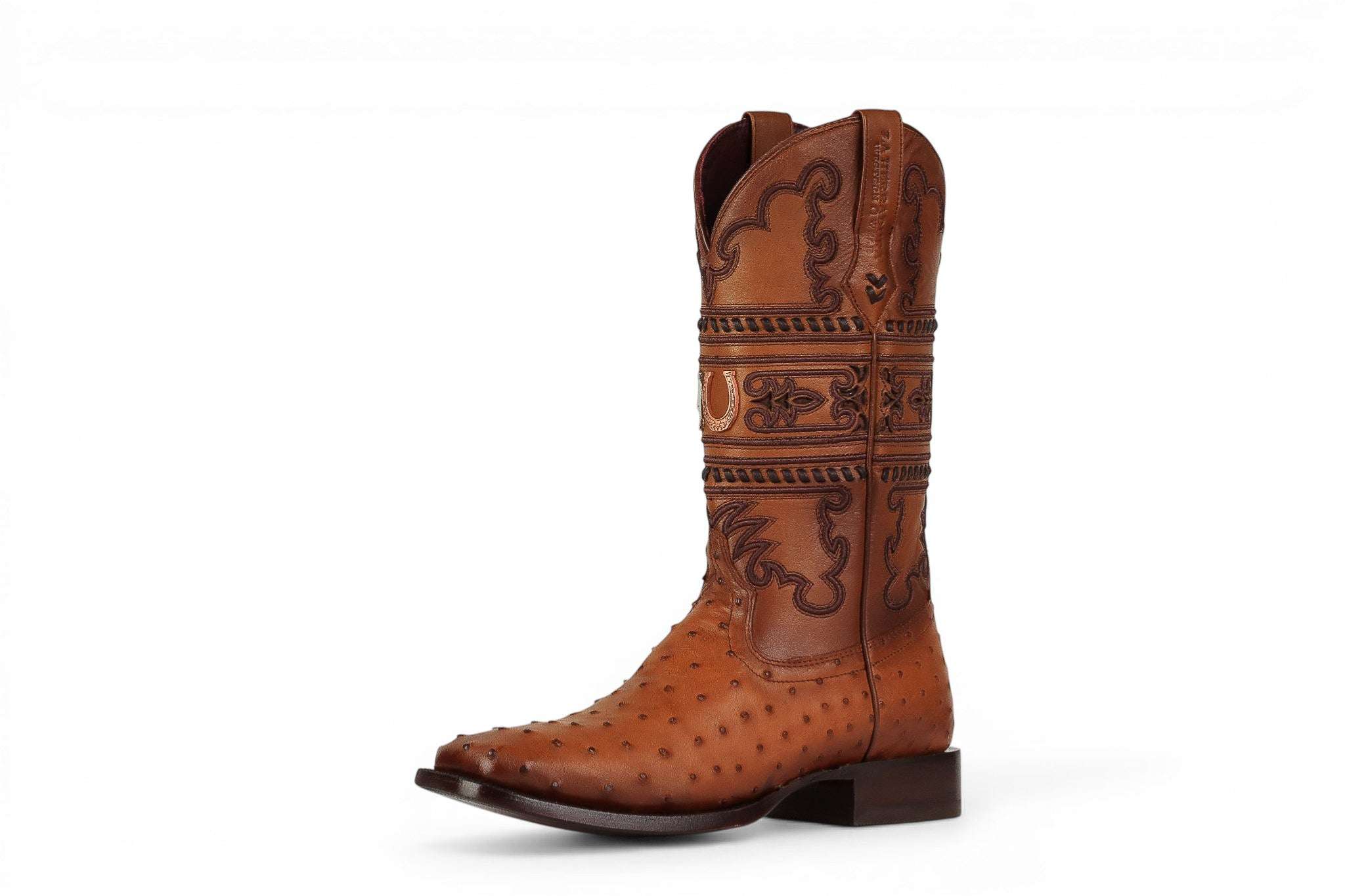 LA HERRADURA MENS PREMIUM OSTRICH TAN SQ TOE Laherradurawwnc.com