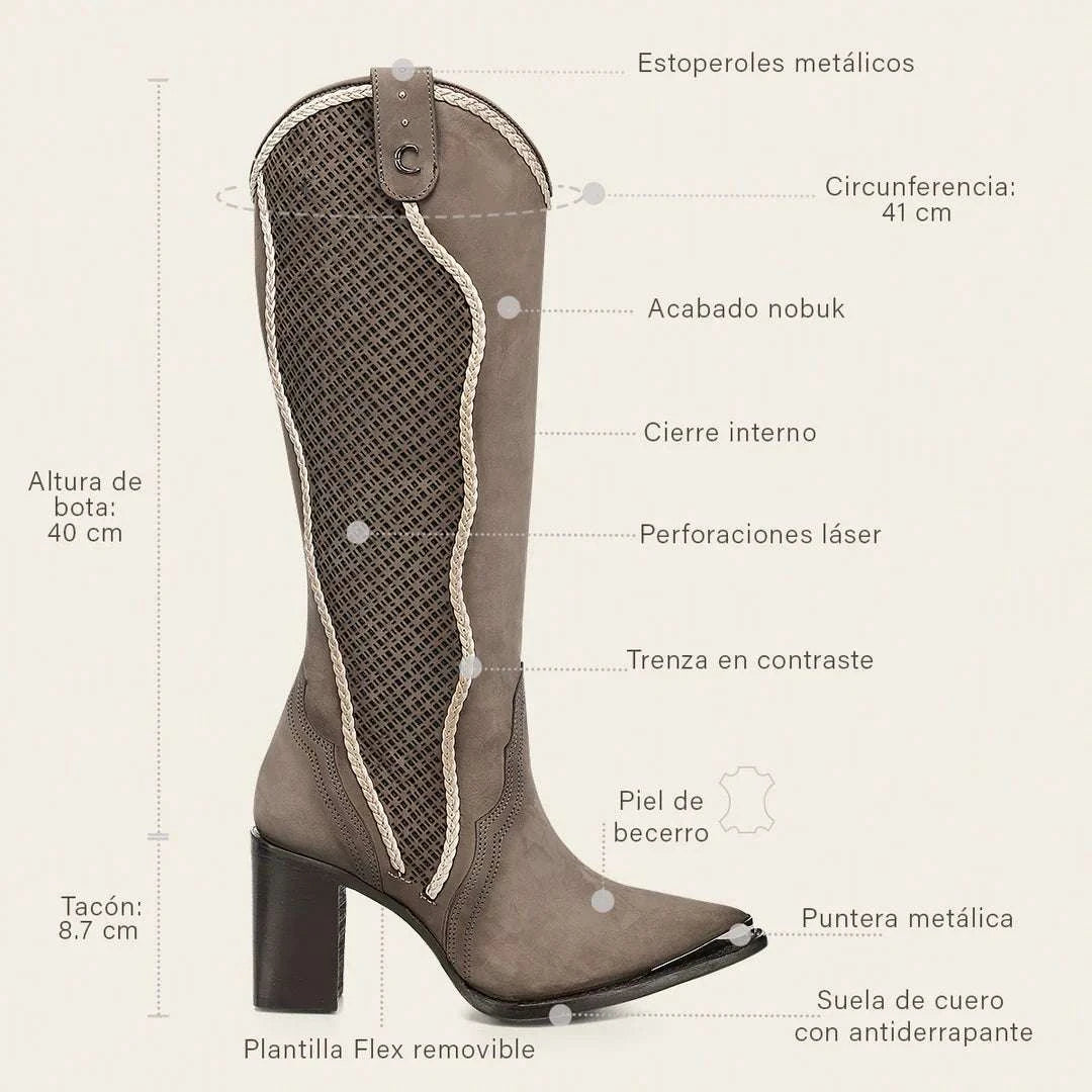 WOMEN’S CUADRA RES BESSERO NOBUCK GRIS CC335 Laherradurawwnc.com