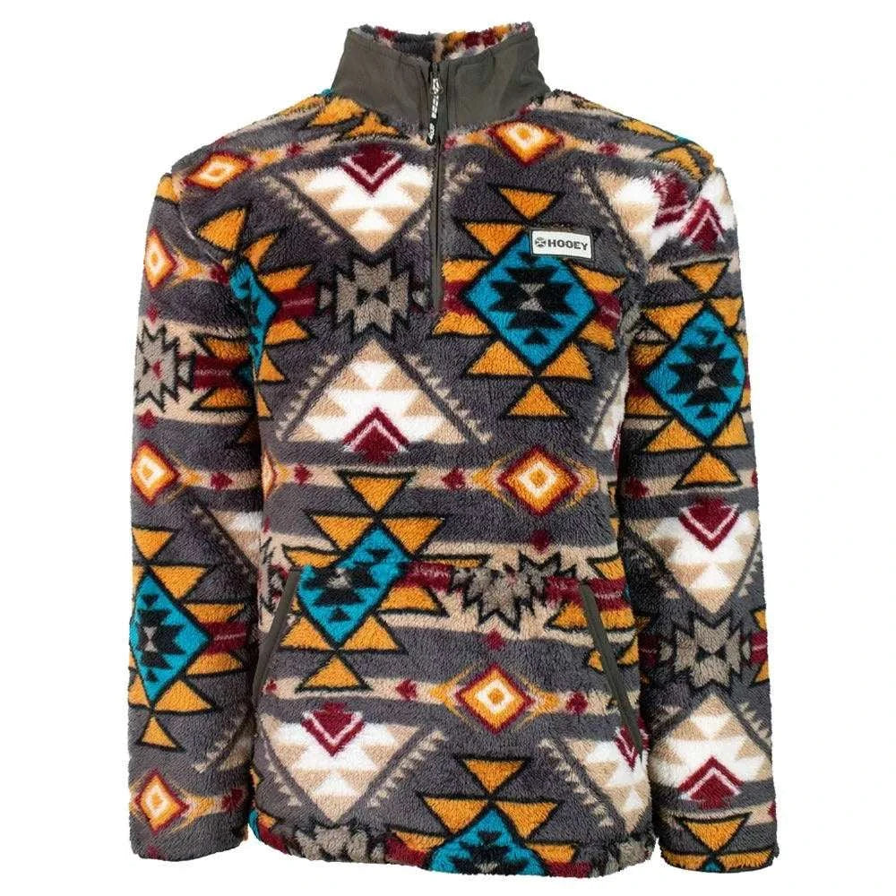 Hooey® Men's Jacket Brown Aztec Printed Fleece HFP001BRAZ Laherradurawwnc.com
