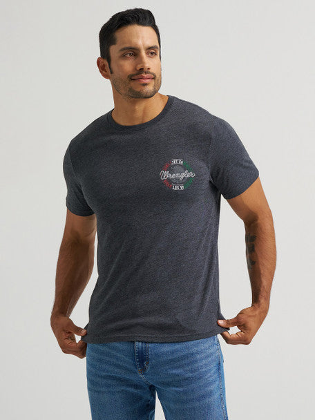 MENS WRANGLER TEE GRAY MEXICO LOGO 112372808